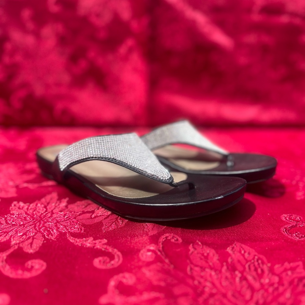 Black and Silver Women's Sandals